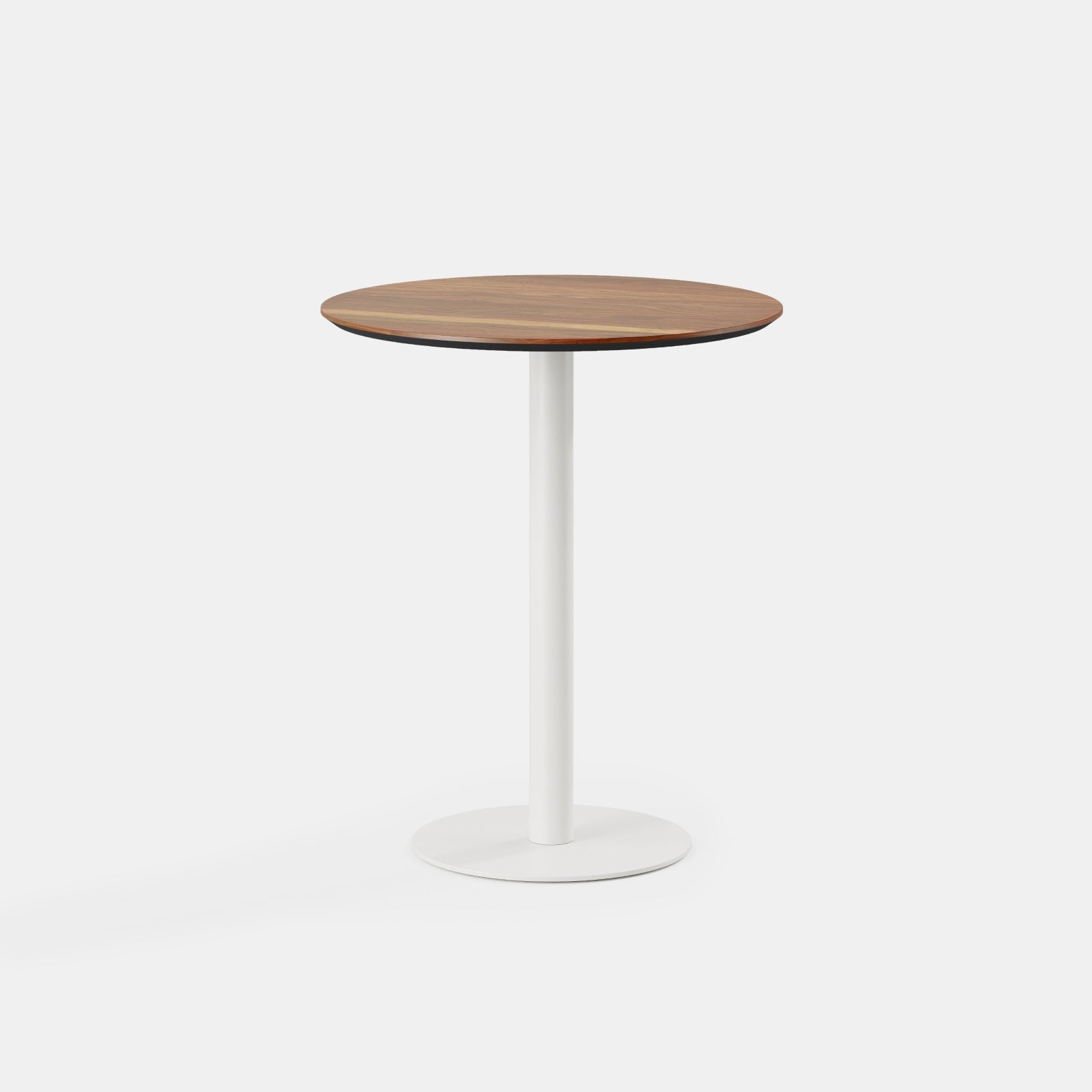 Top Color:Walnut; Leg Color:Powder White; Height:Standing Height;