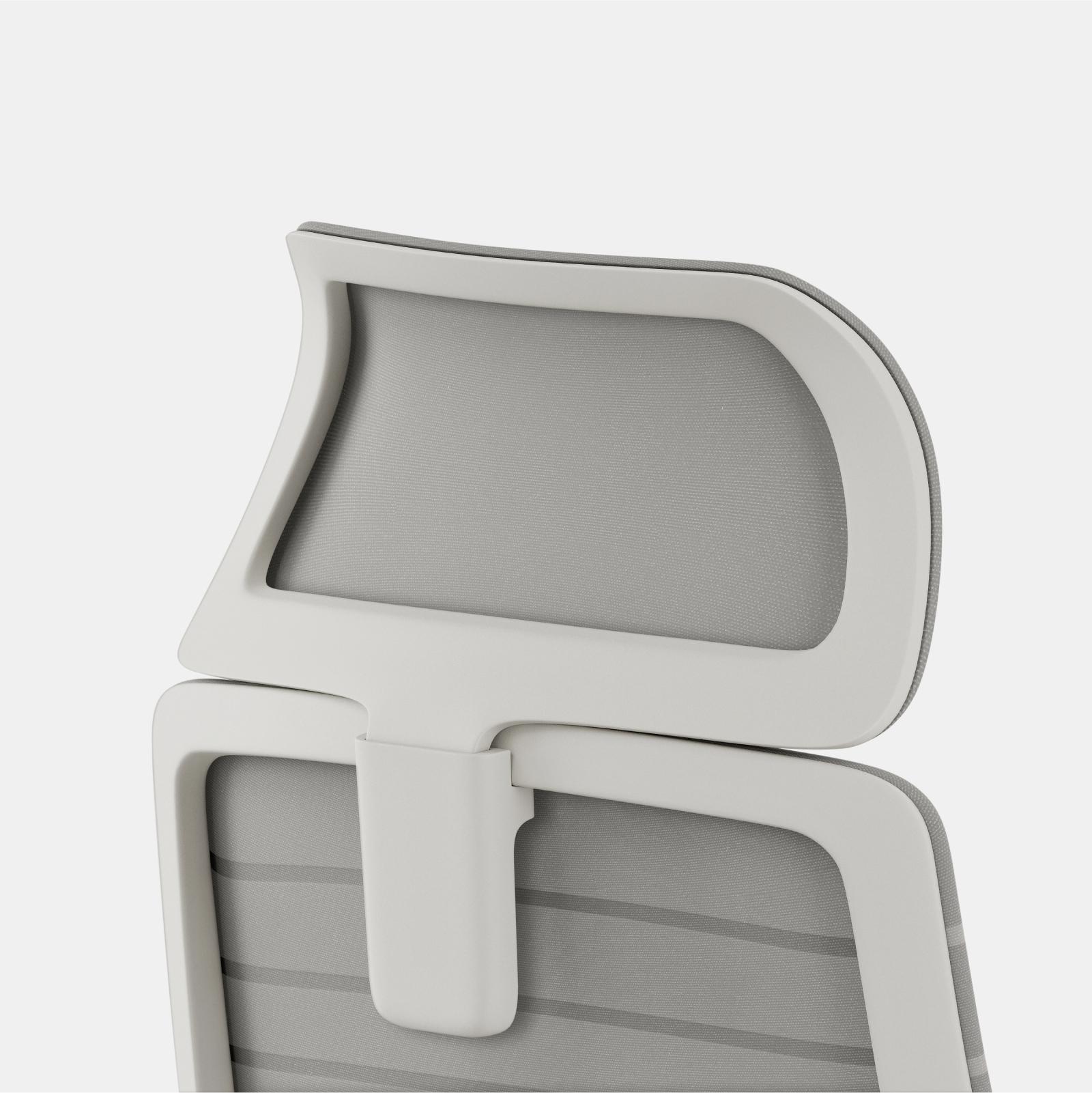 Fabric Color:Grey; Frame Color:White; Size:Standard