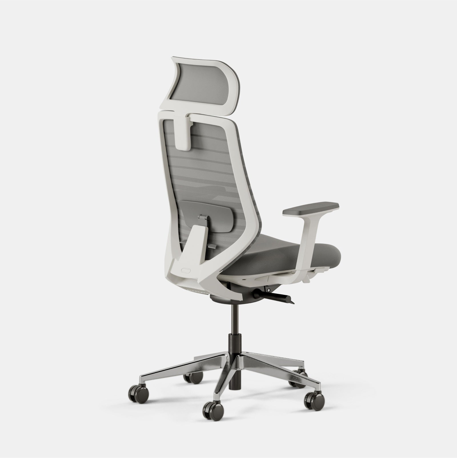 Fabric Color:Grey; Frame Color:White; Size:Standard