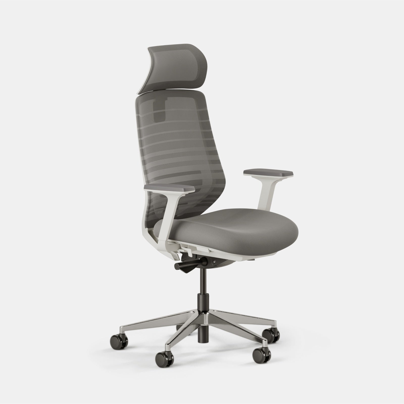 Fabric Color:Grey; Frame Color:White; Size:Standard
