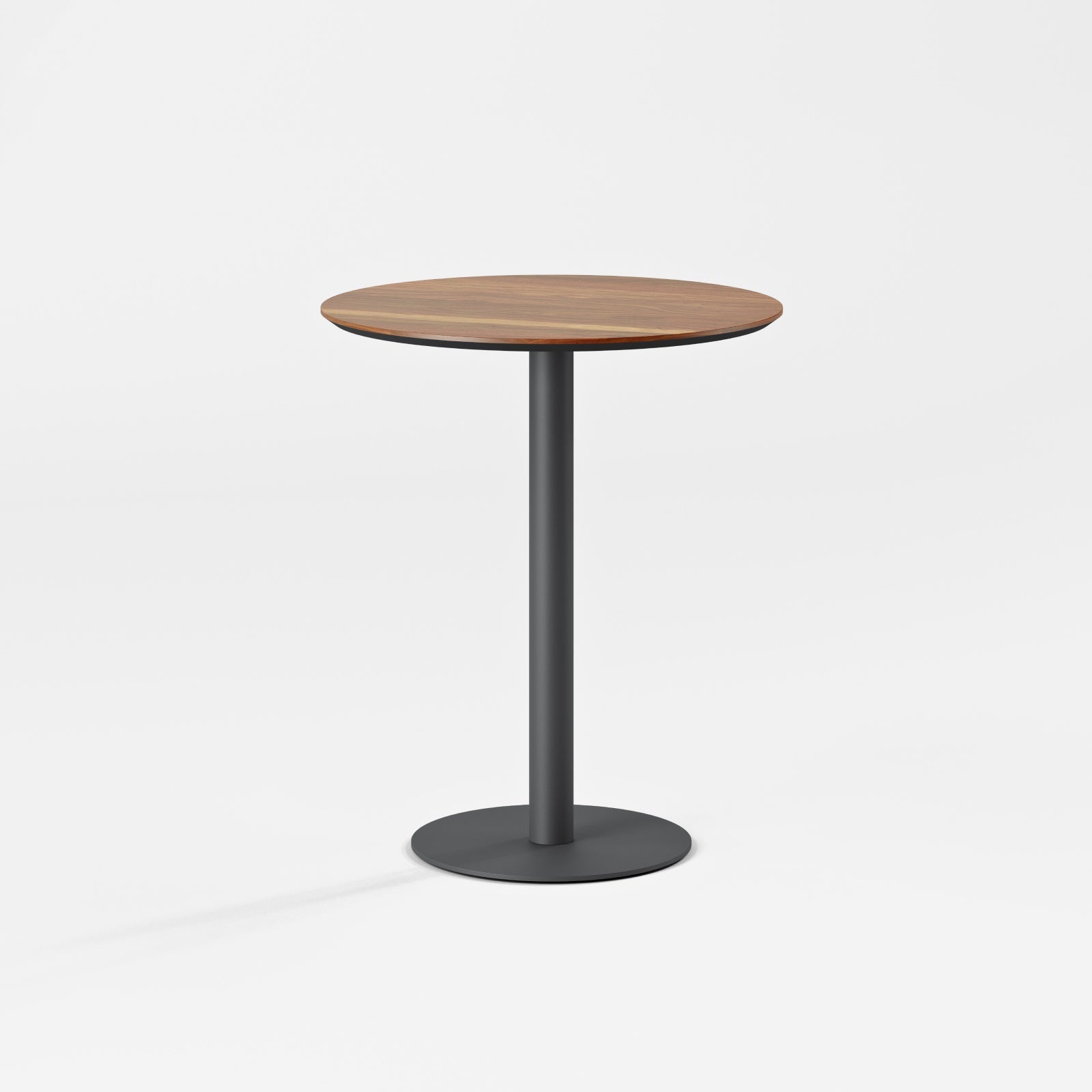Top Color:Walnut; Leg Color:Charcoal; Height:Standing Height