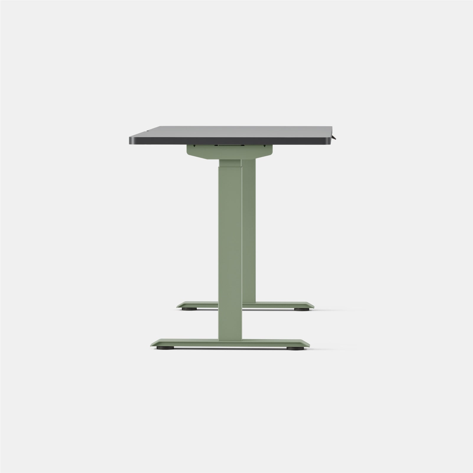 Top Color:Charcoal; Leg Color:Sage; Desk Size:58 inches x 27 inches;