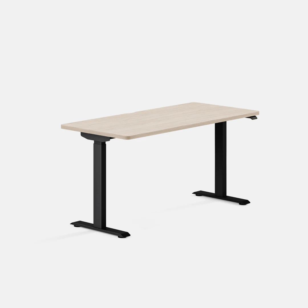 Top Color:Maple; Leg Color:Black; Desk Size:58 inches x 27 inches;