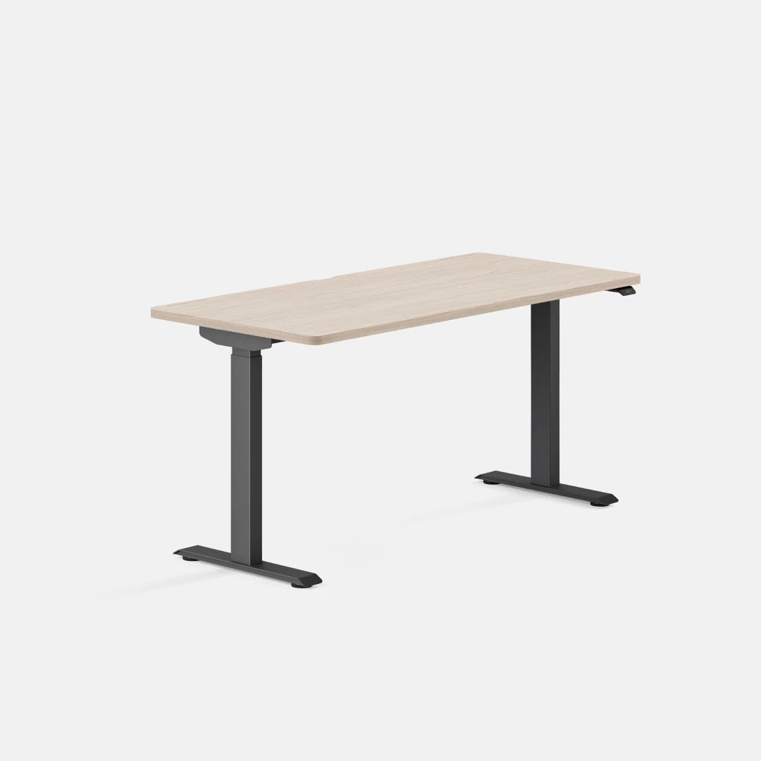 Top Color:Maple; Leg Color:Charcoal; Desk Size:58 inches x 27 inches;
