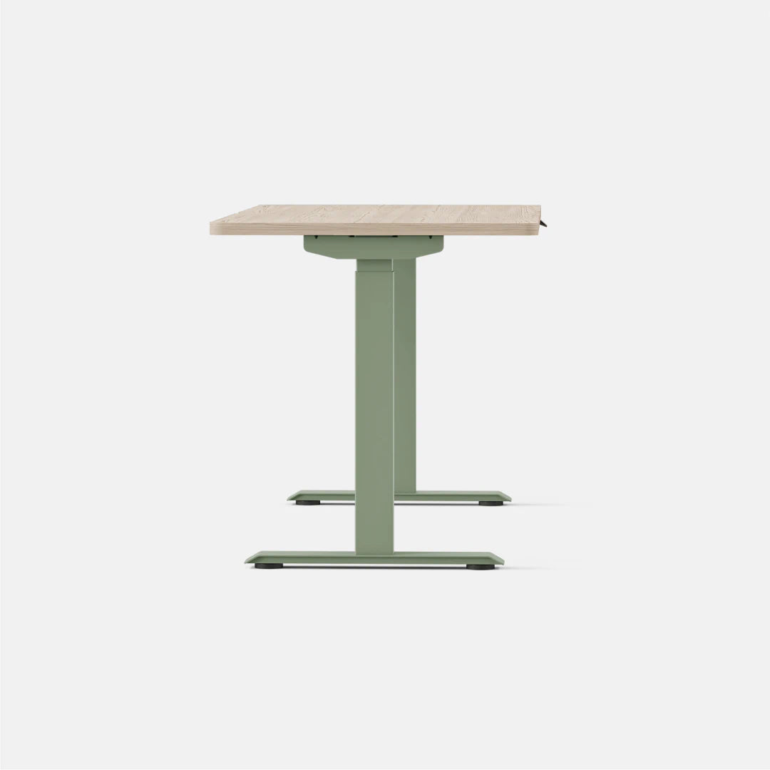 Top Color:Maple; Leg Color:Sage; Desk Size:58 inches x 27 inches;