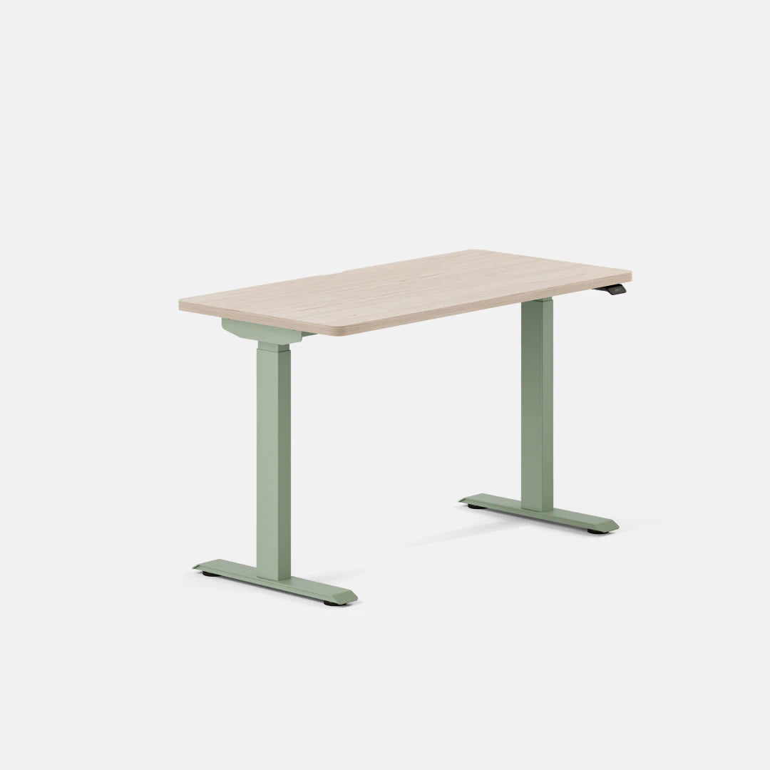 Top Color:Maple; Leg Color:Sage; Desk Size:48 inches x 24 inches;