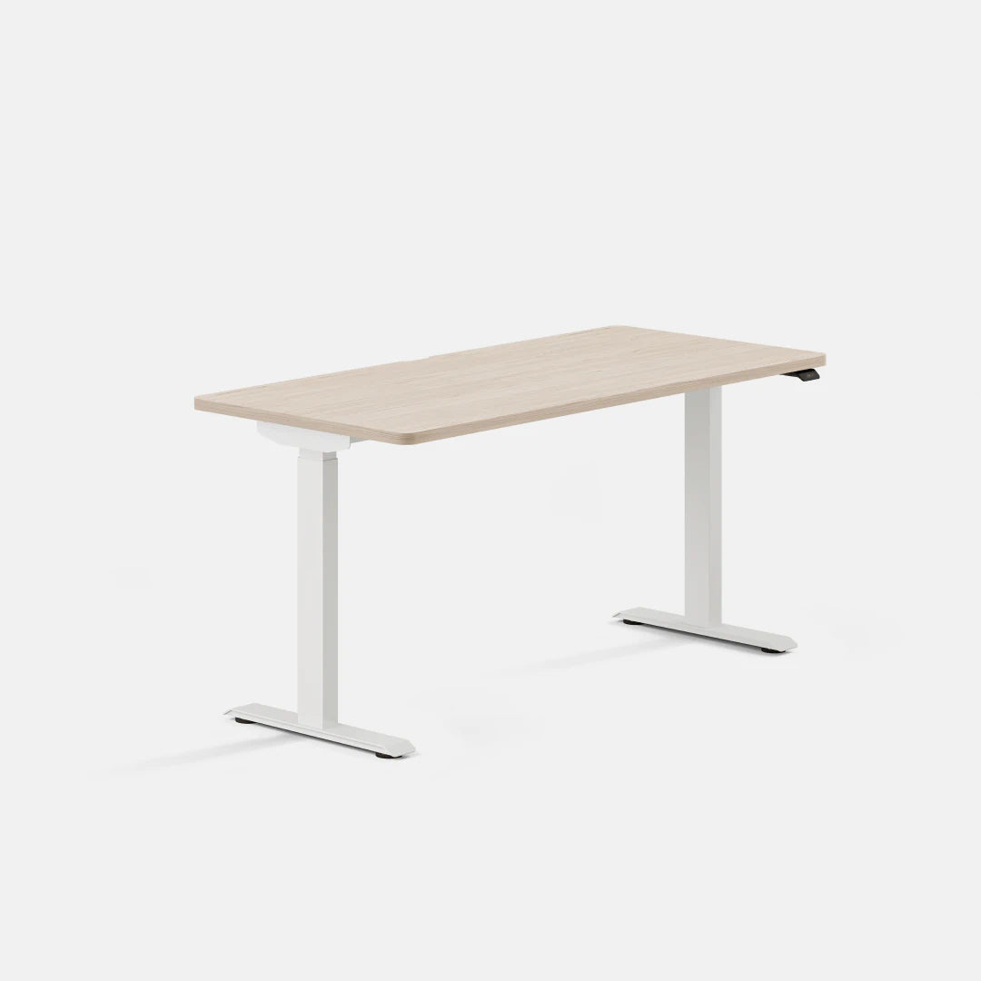 Top Color:Maple; Leg Color:White; Desk Size:58 inches x 27 inches;