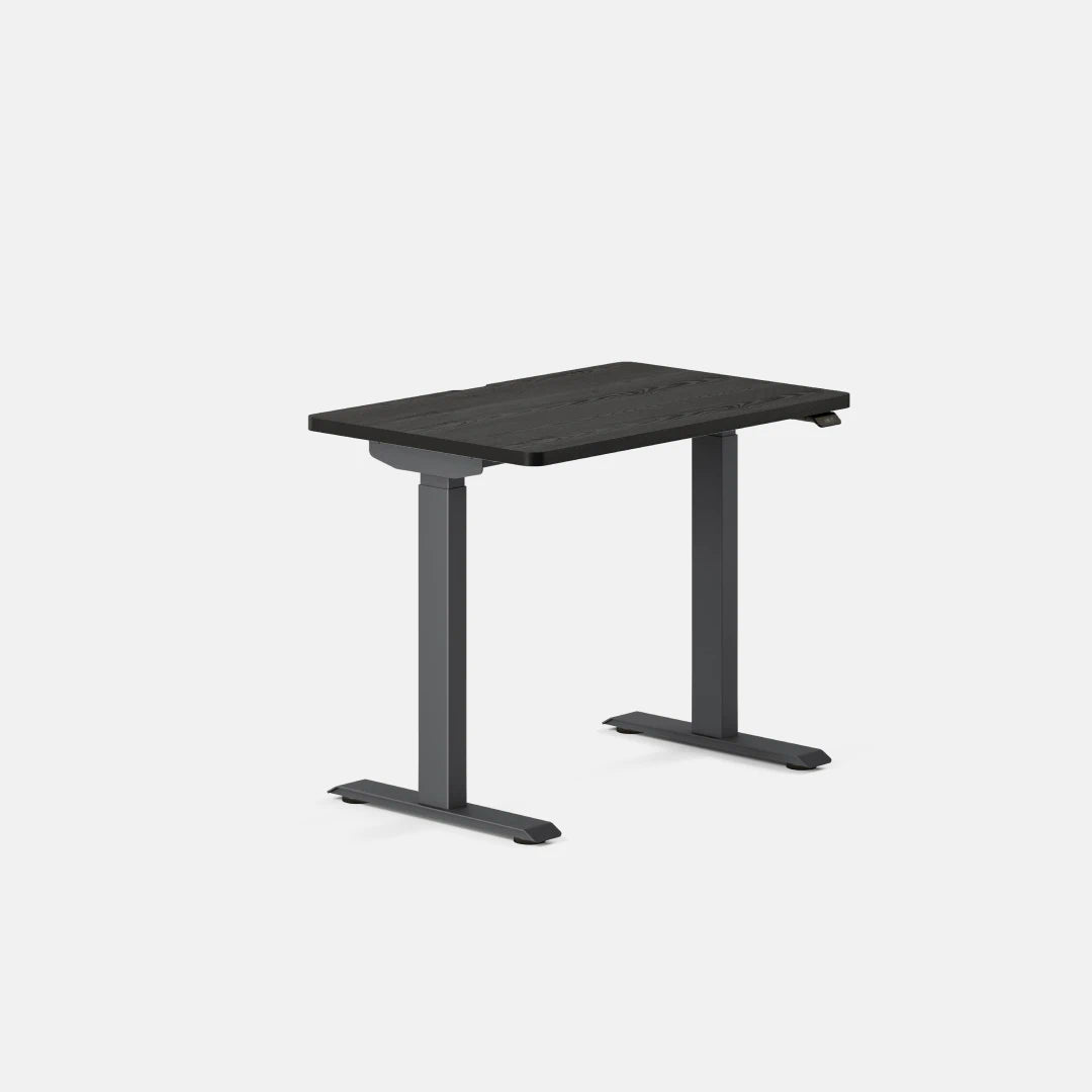 Top Color:Black Oak; Leg Color:Charcoal; Desk Size:36 inches x 24 inches;