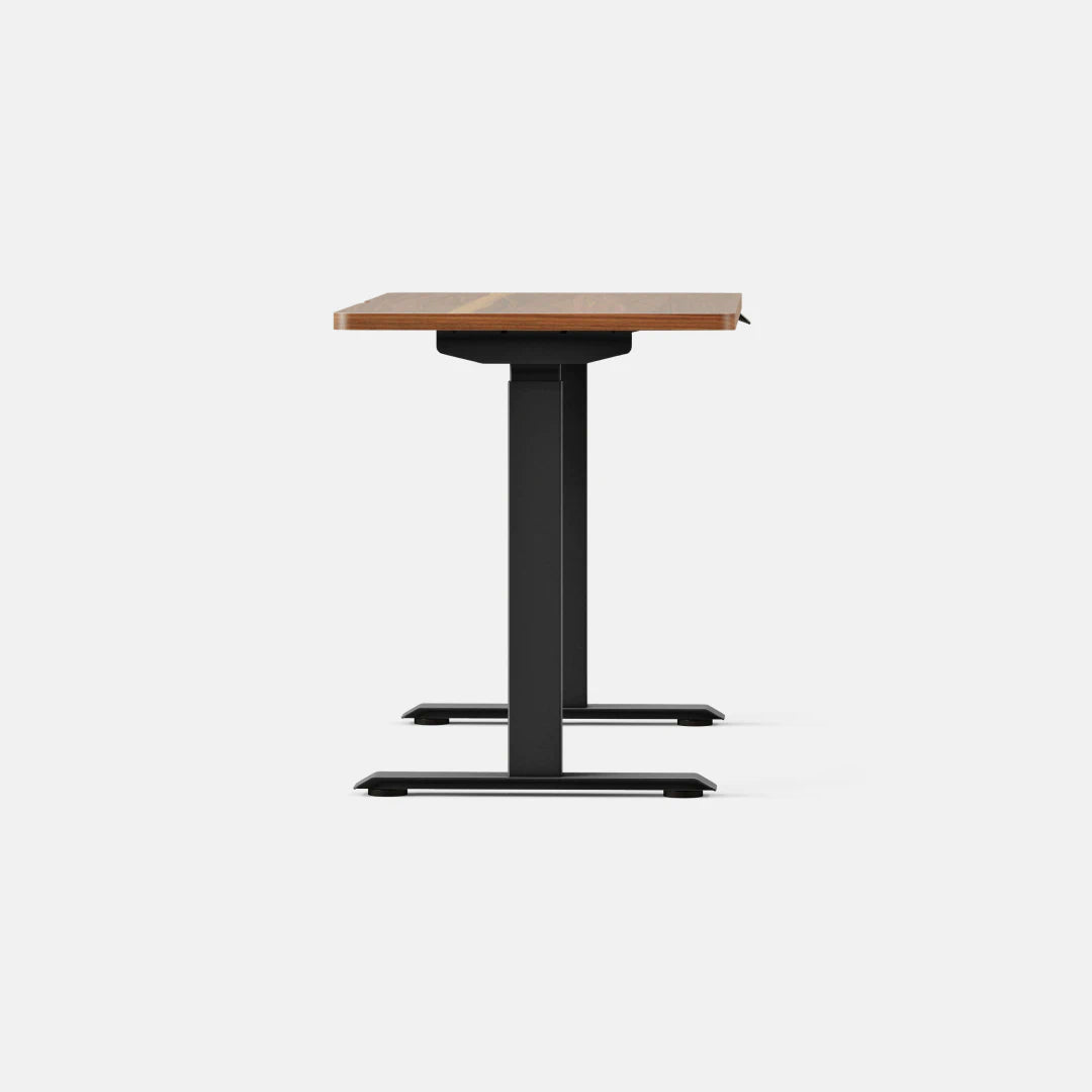 Top Color:Walnut; Leg Color:Black; Desk Size:48 inches x 24 inches;