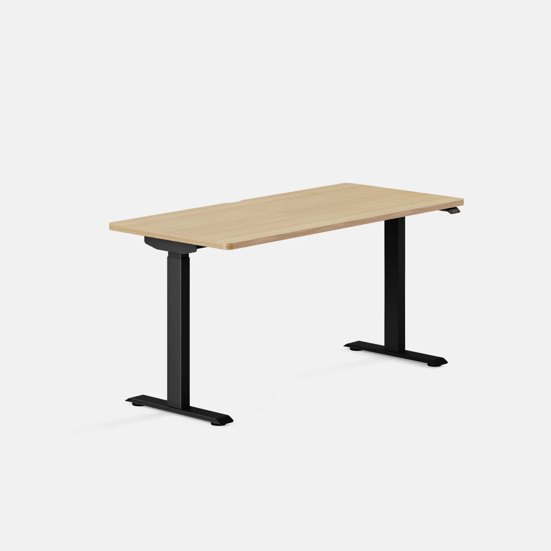 Top Color:Woodgrain; Leg Color:Black; Desk Size:58 inches x 27 inches;
