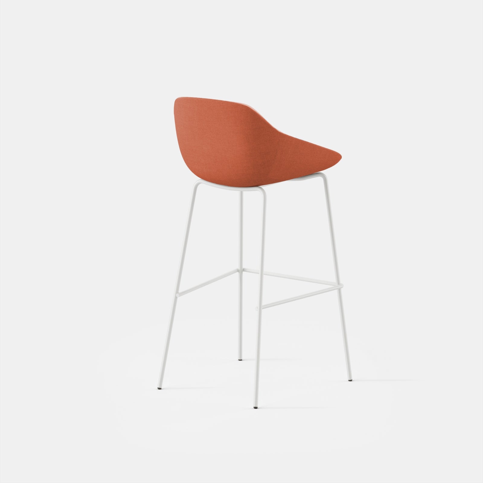Seat Color:Burnt Orange Ribbed Fabric; Height:Bar Height