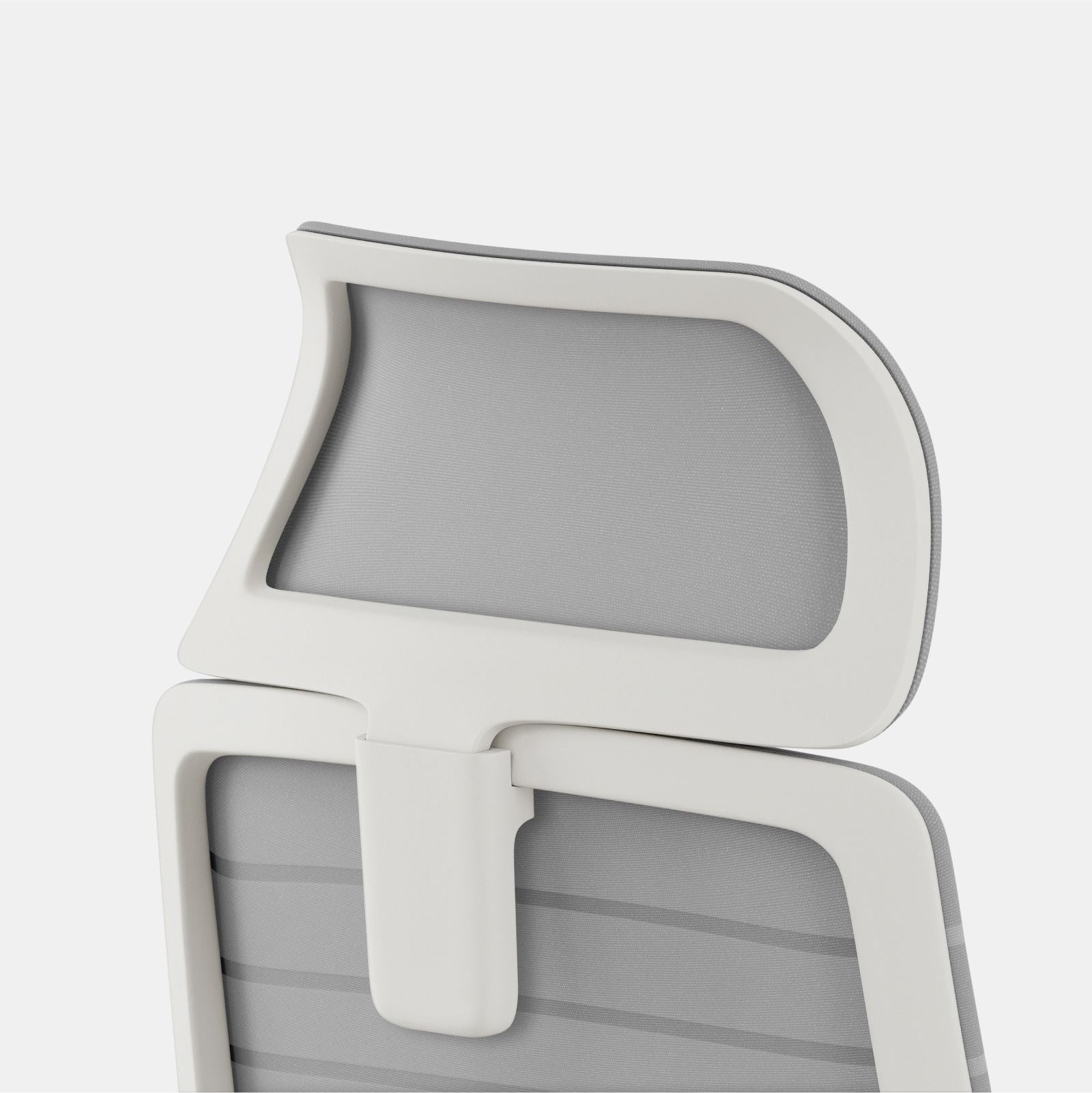 Fabric Color:Pebble; Frame Color:White; Size:Standard