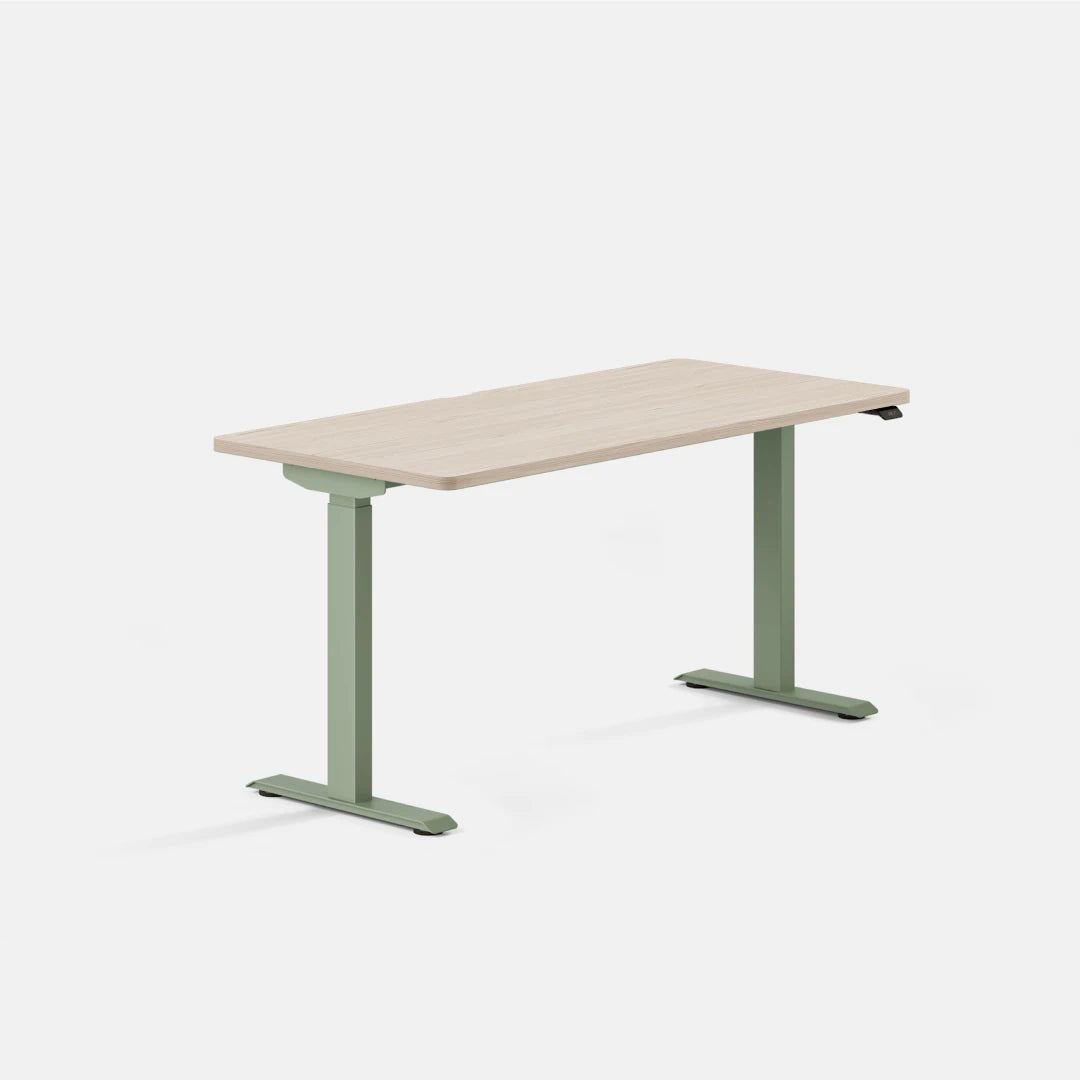 Top Color:Maple; Leg Color:Sage; Desk Size:58 inches x 27 inches;