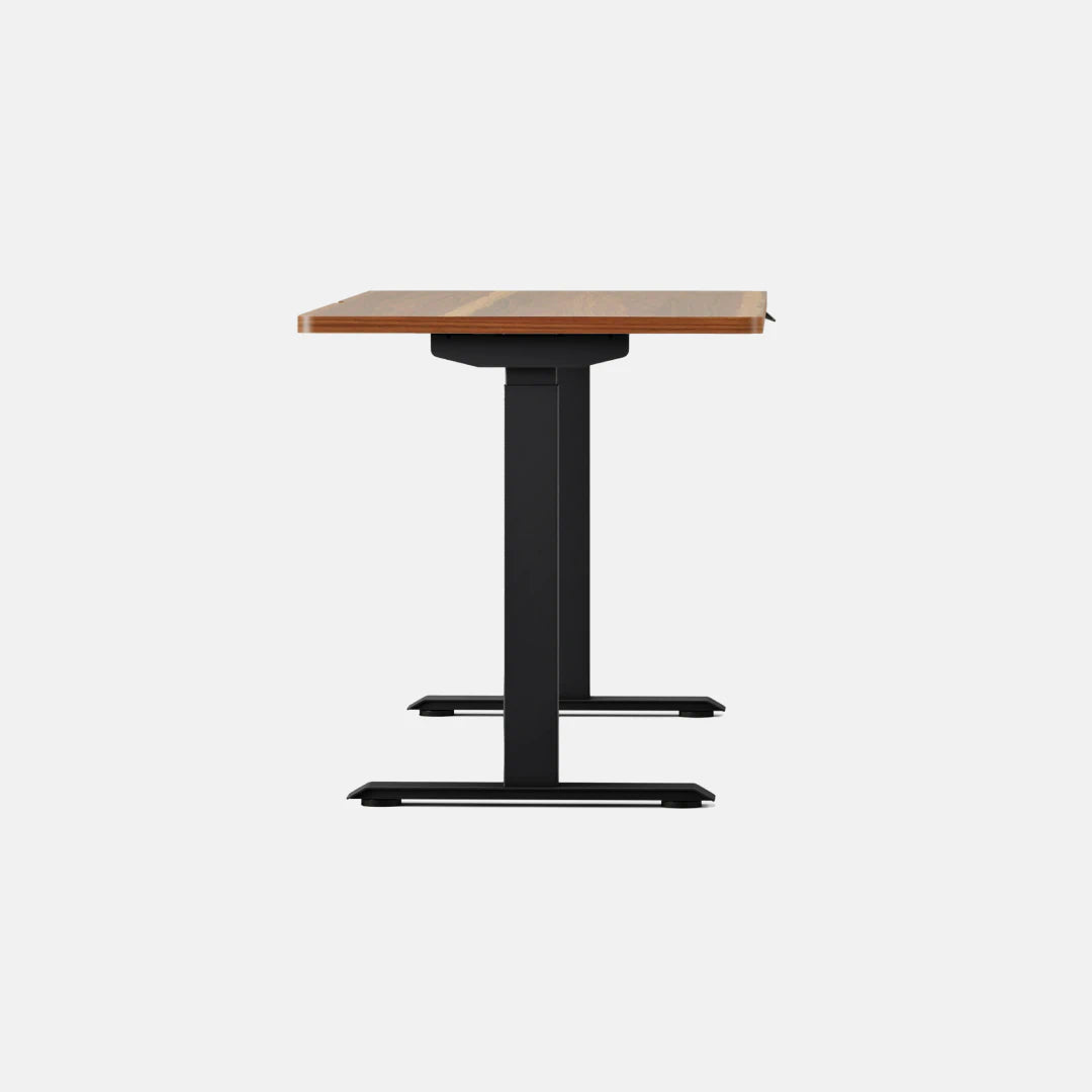 Top Color:Walnut; Leg Color:Black; Desk Size:58 inches x 27 inches;