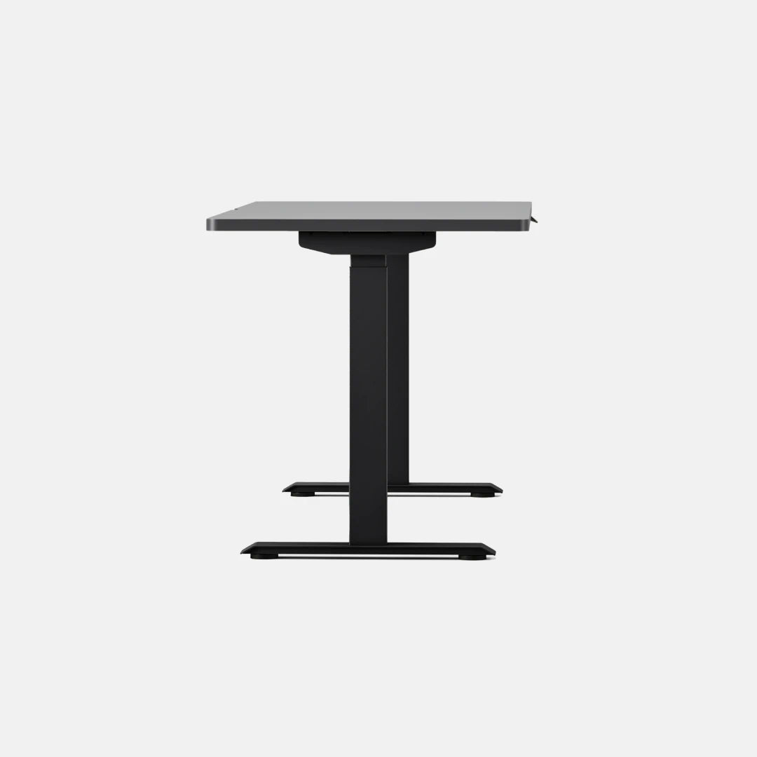 Top Color:Charcoal; Leg Color:Black; Desk Size:58 inches x 27 inches;