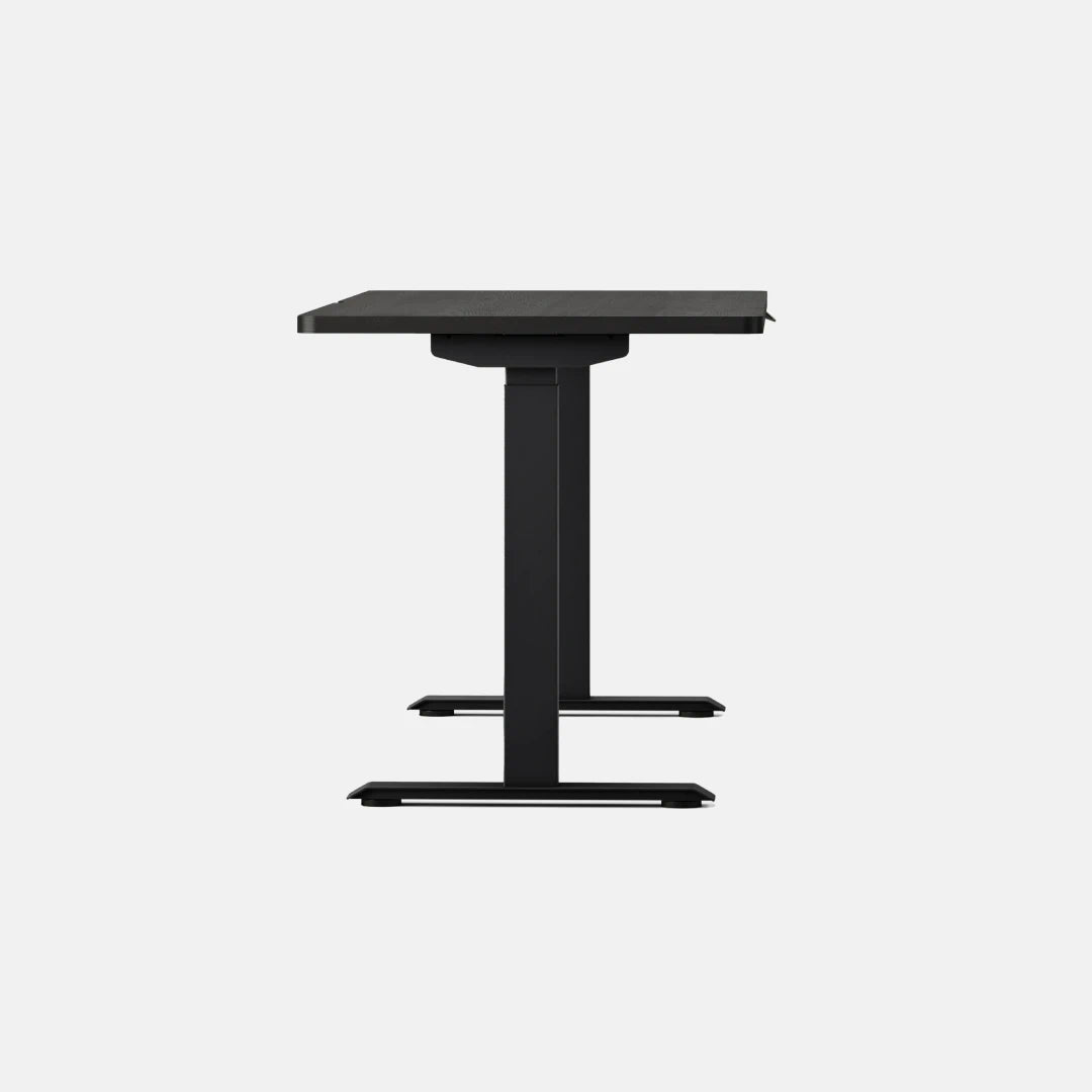 Top Color:Black Oak; Leg Color:Black; Desk Size:58 inches x 27 inches;