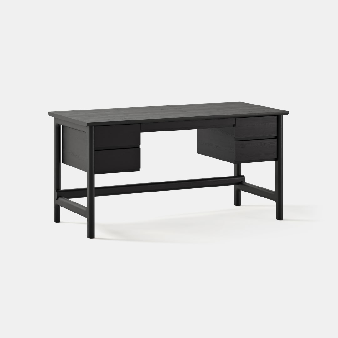 Top Color:Black Ash; Cabinet Drawers:Two;