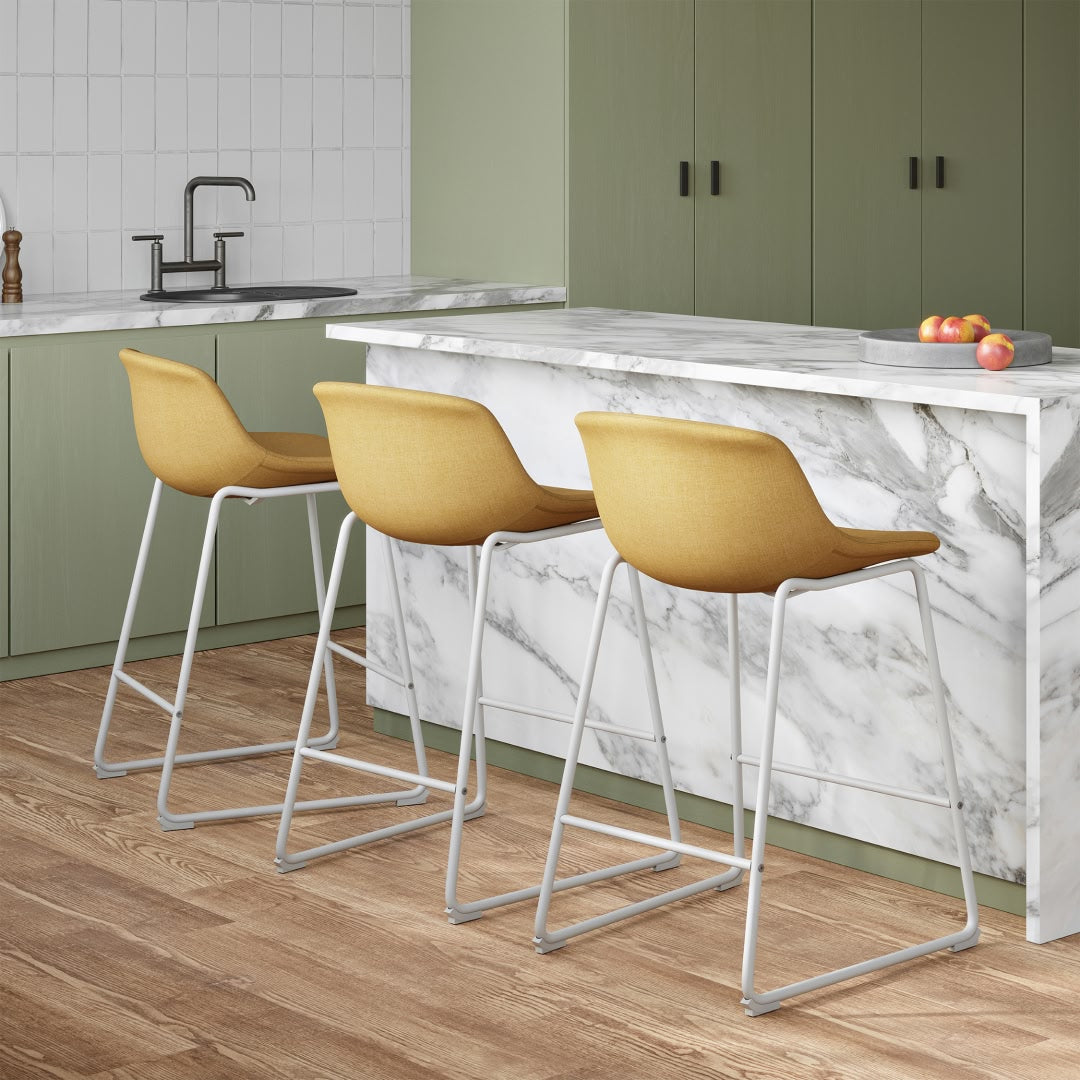 Color & Material:Bone; Height:Counter Height;