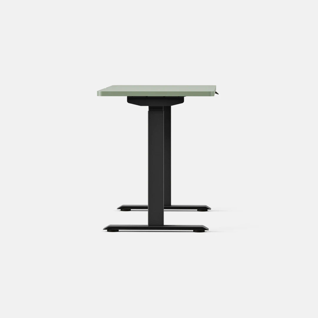 Top Color:Sage; Leg Color:Black; Desk Size:58 inches x 27 inches;