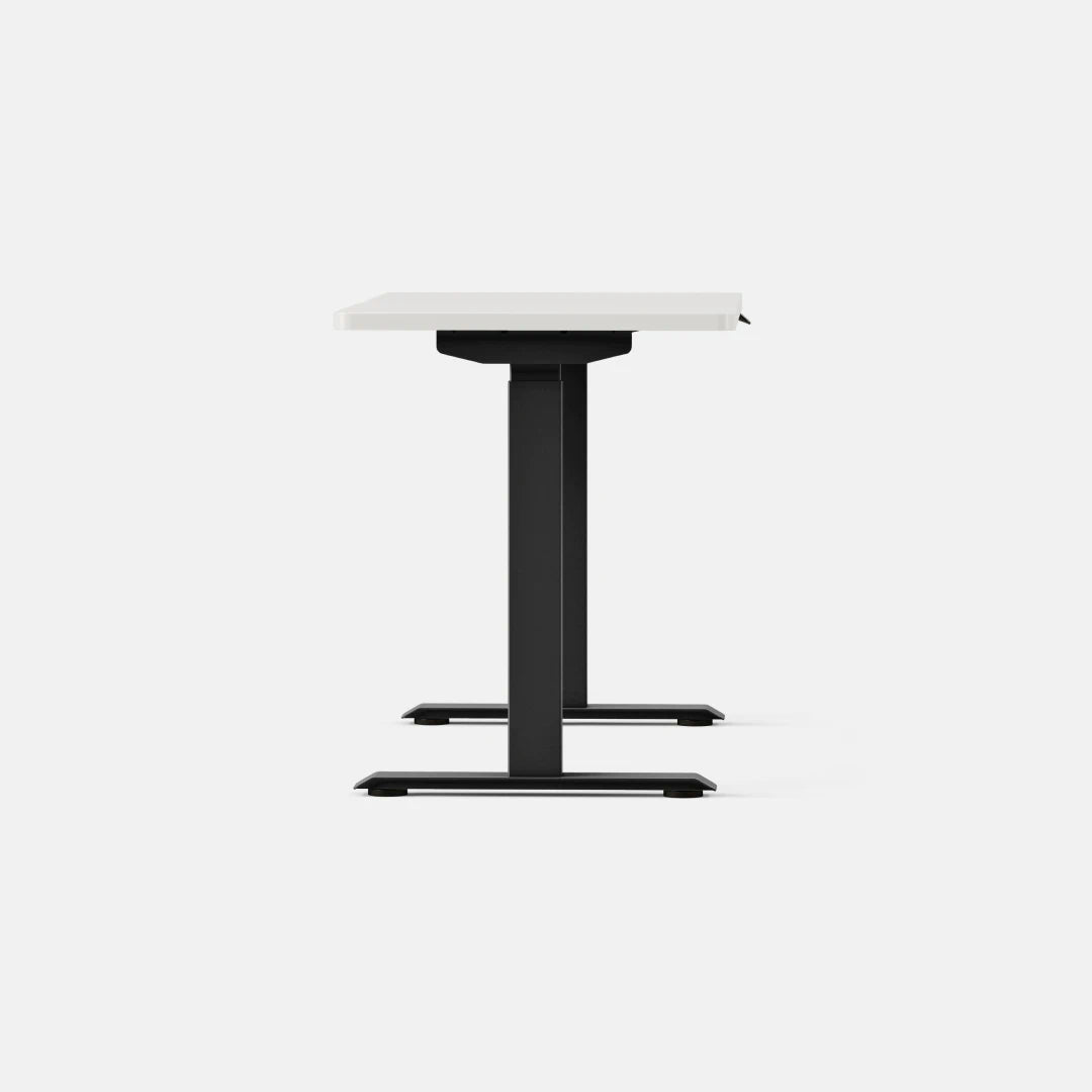 Top Color:White; Leg Color:Black; Desk Size:48 inches x 24 inches;