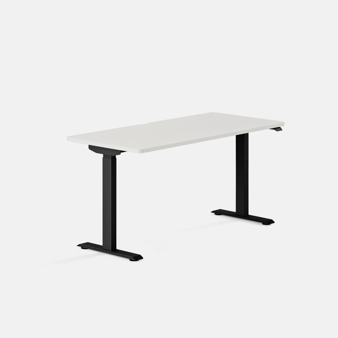 Top Color:White; Leg Color:Black; Desk Size:58 inches x 27 inches;