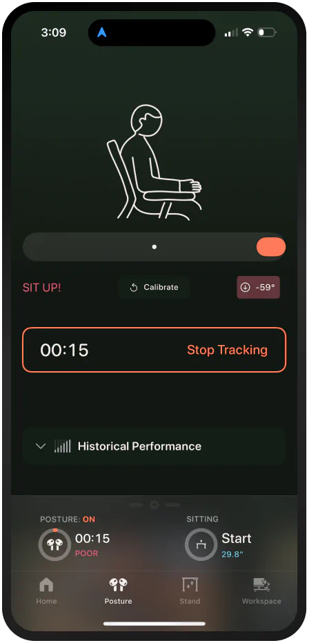  - Real-time posture tracking