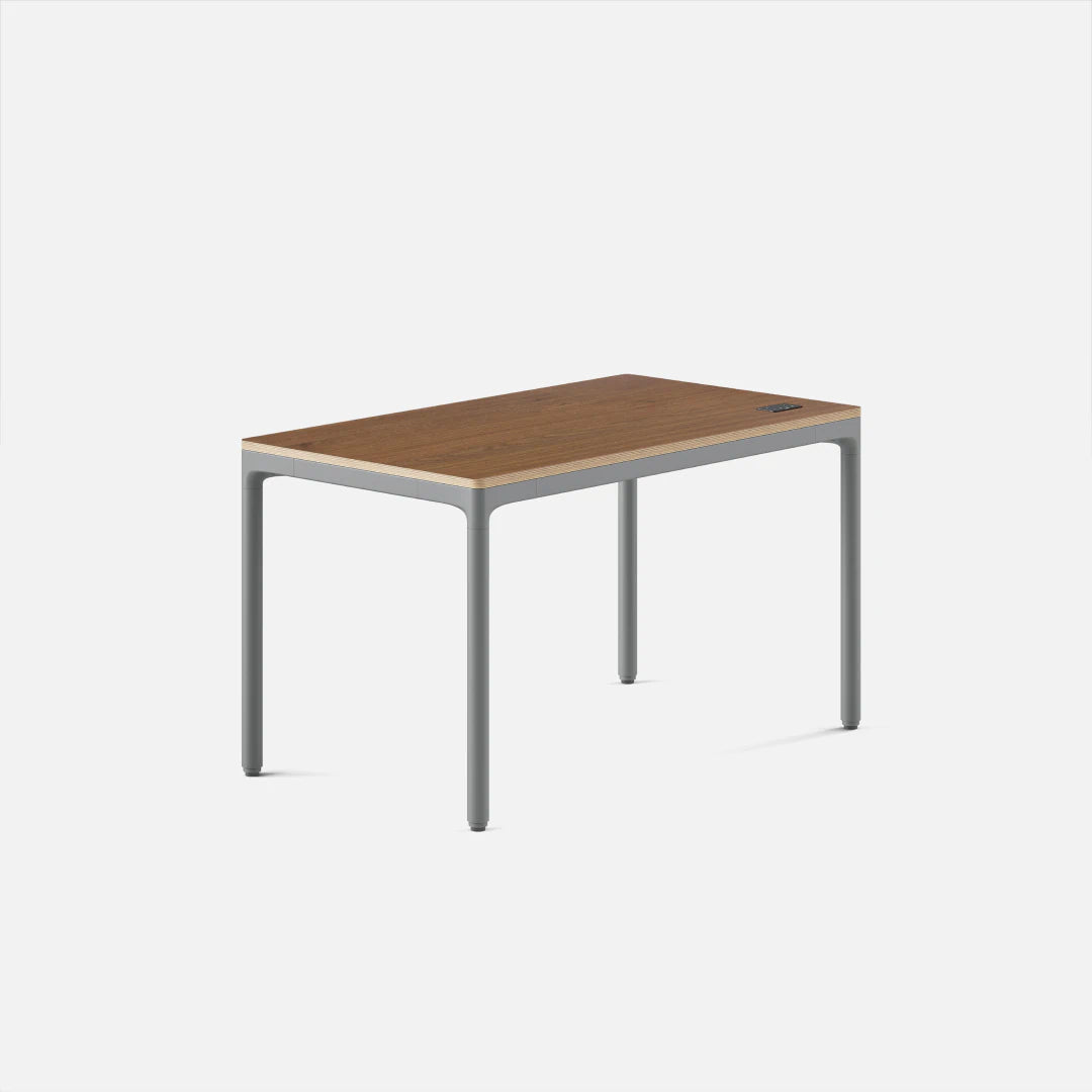 Top Color:Cognac Oak; Leg Color:Carbon; Desk Size:48 inches x 27 inches;