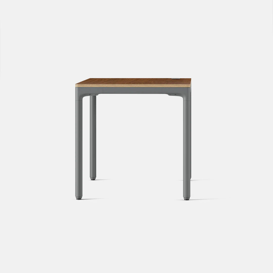 Top Color:Cognac Oak; Leg Color:Carbon; Desk Size:48 inches x 27 inches;