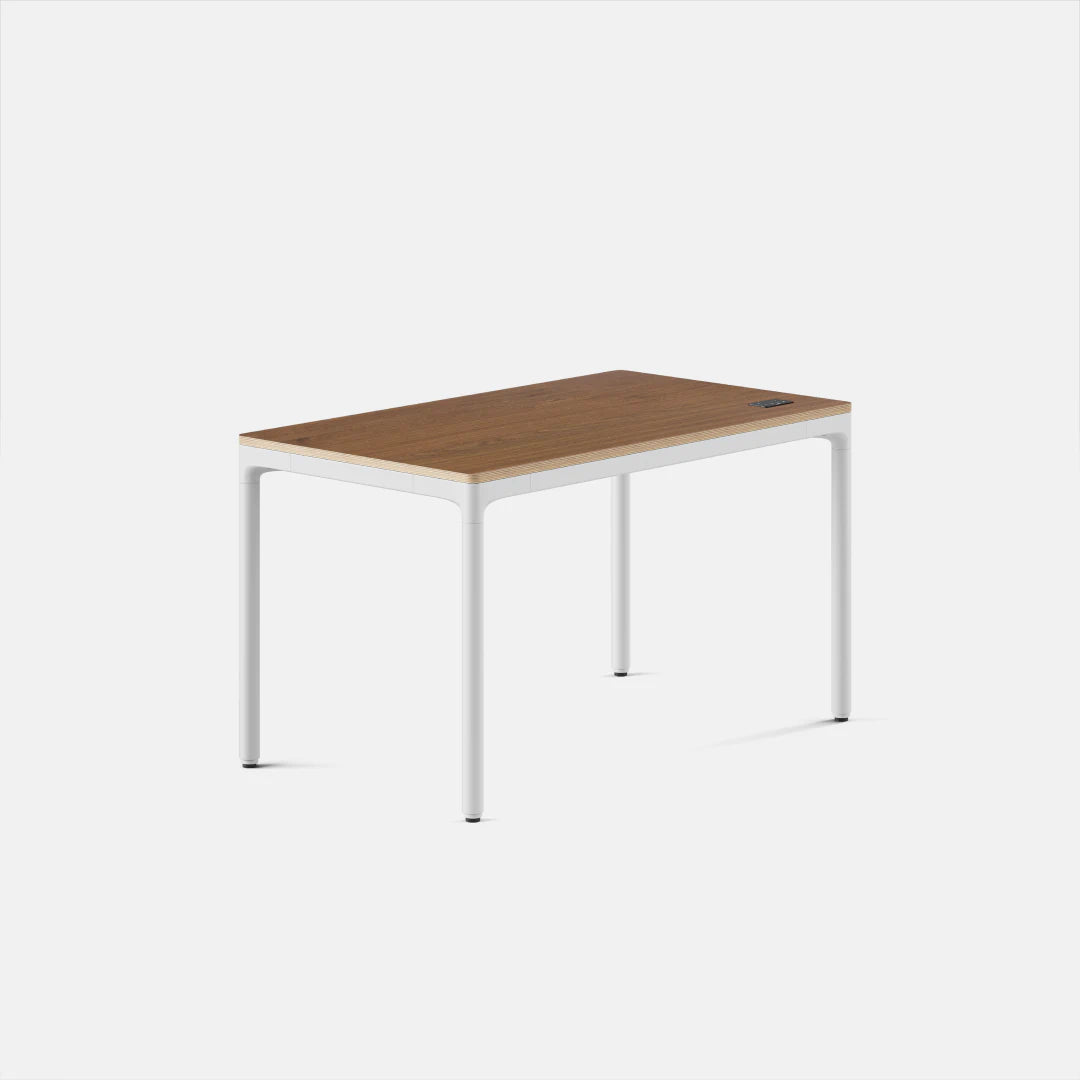 Top Color:Cognac Oak; Leg Color:White; Desk Size:48 inches x 27 inches;
