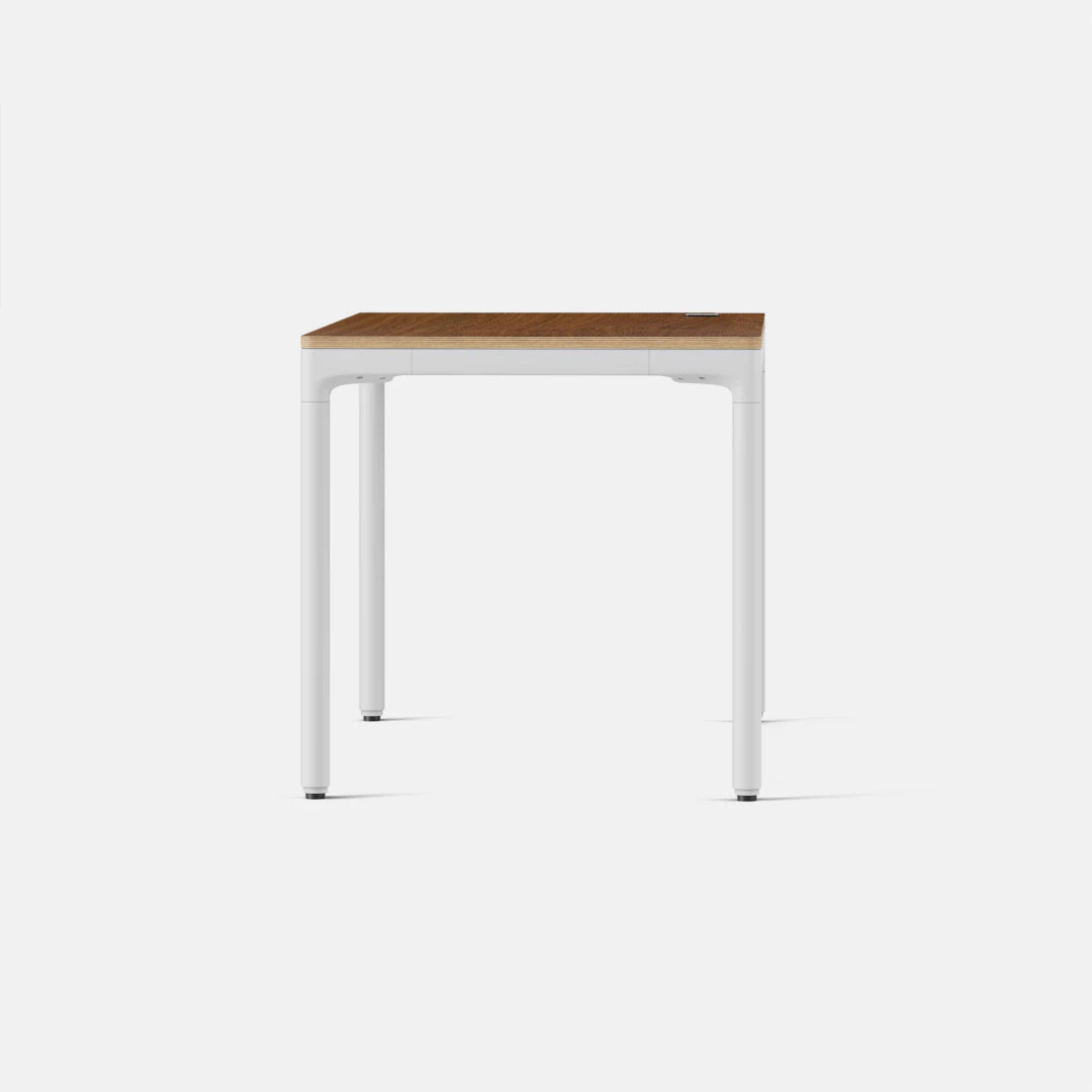 Top Color:Cognac Oak; Leg Color:White; Desk Size:48 inches x 27 inches;