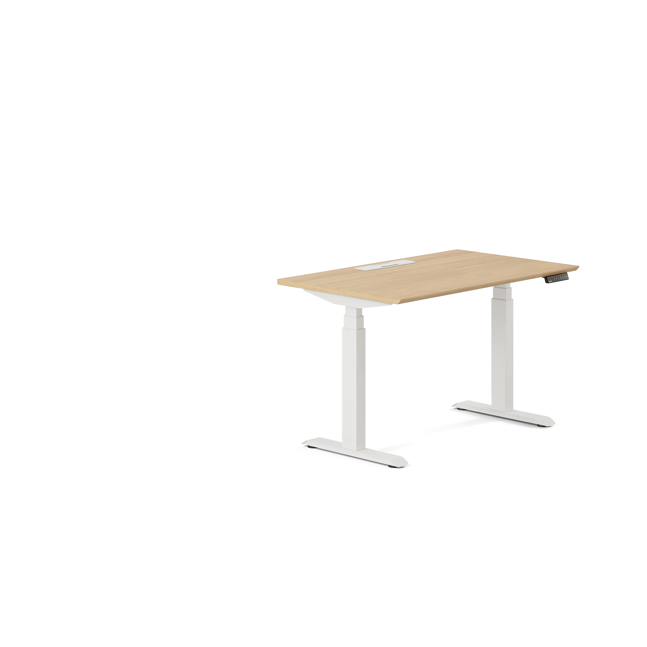 Top Color:Woodgrain; Leg Color:White; Desk Size:48 inches x 30 inches;