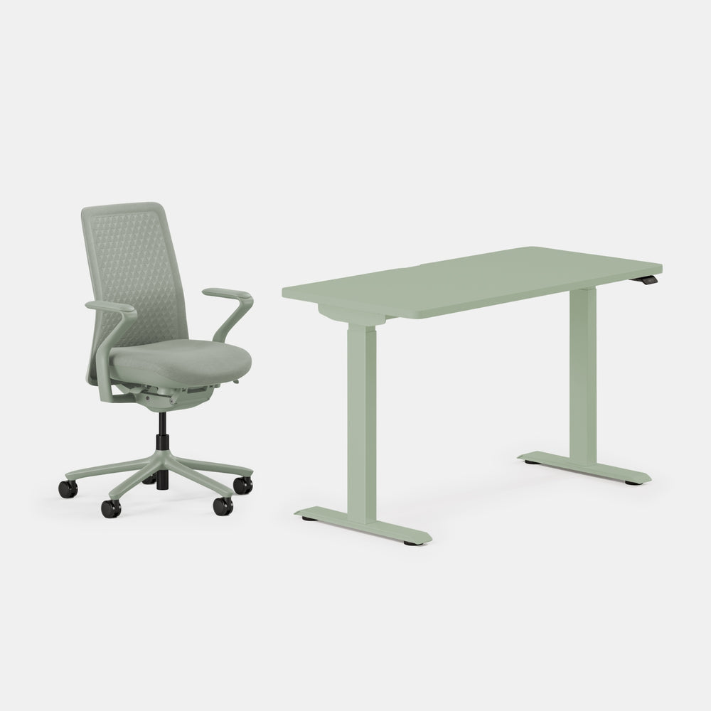 Desk Color: Sage/Sage; Chair Color: Mint