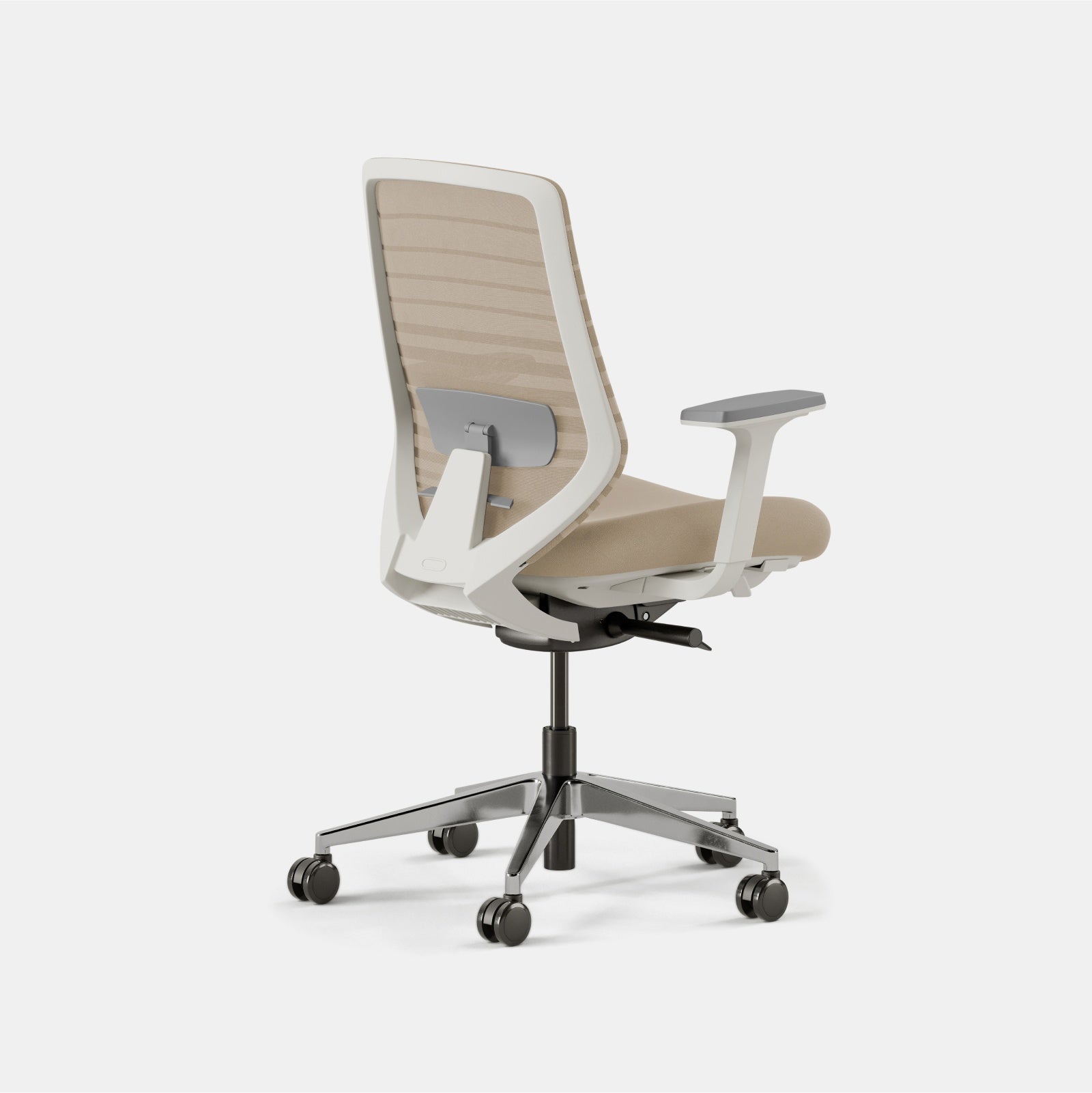 Seat Color:Sand; Frame Color:White; Size:Standard
