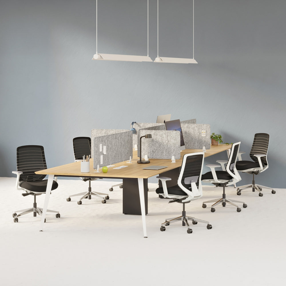 Six Person Desk Panels